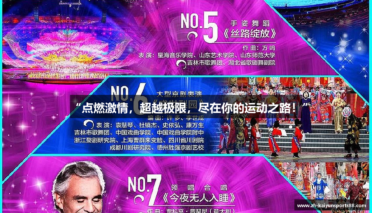 “点燃激情，超越极限，尽在你的运动之路！”